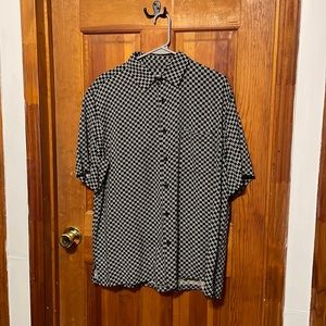 Island Republic Silk Hawaiian Shirt Size Large